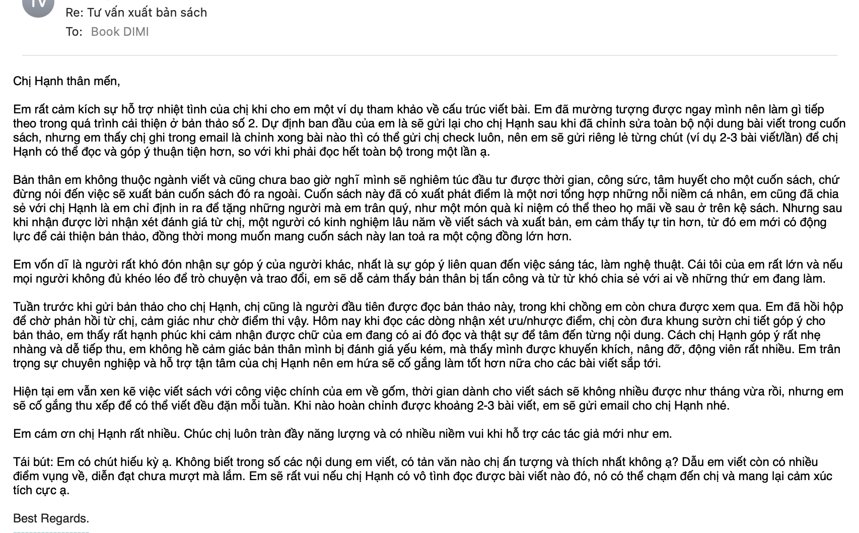 can đảm viết sách